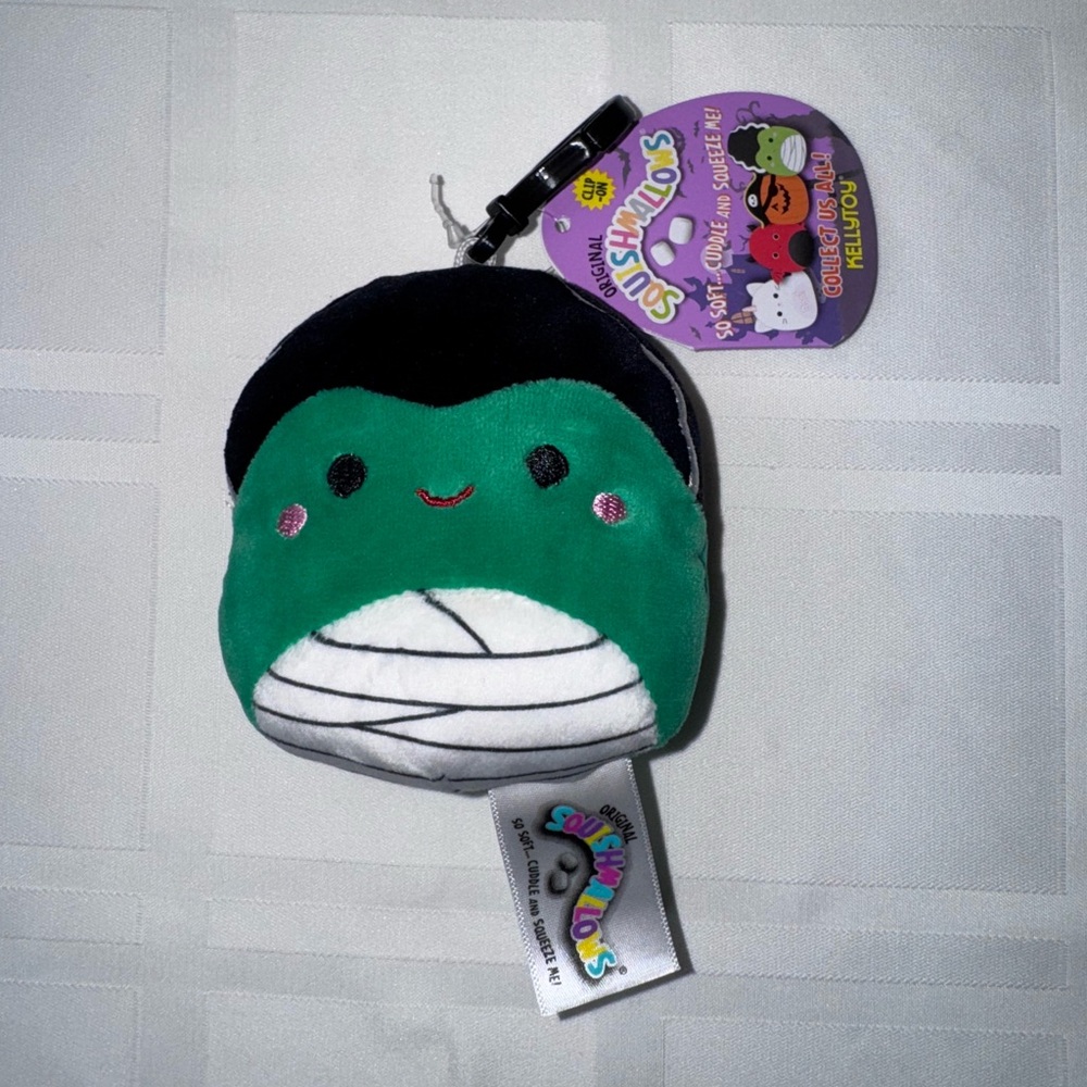 Mrs. Frankenstein, backpack clip  Squishmallows